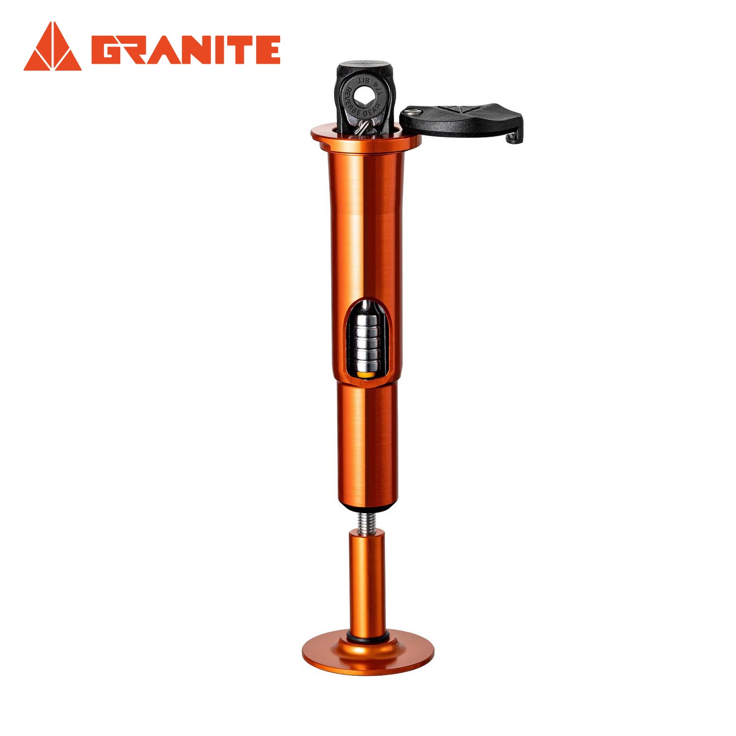 Granite Stash RT Ratchet Tool Kit w/ 9 Bits & Steerer Tube Housing - Orange