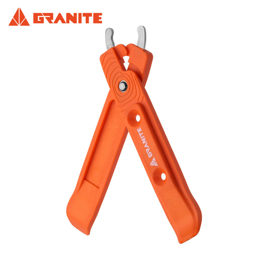 Granite Talon Tyre Levers w/ Stainless Steel Chain Removing Tips - Orange