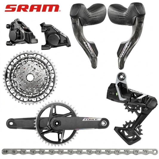 SRAM Force XPLR AXS E1 Road/Gravel Groupset 13-Speed 165mm 10-46T