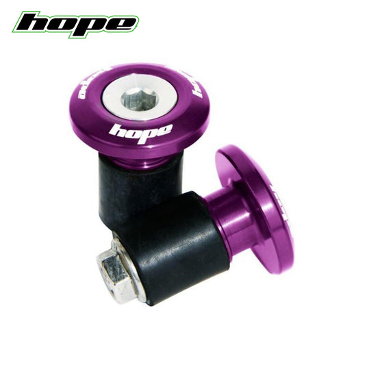 Hope Tech Grip Doctor Bar End Plugs - Purple