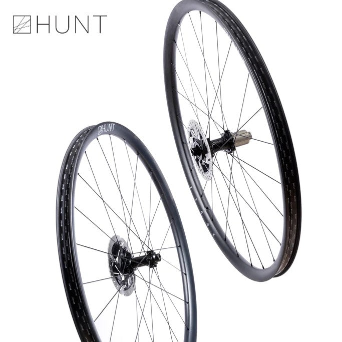 HUNT 25 Carbon Gravel Race Disc Hookless Wheelset TA 1380 grams