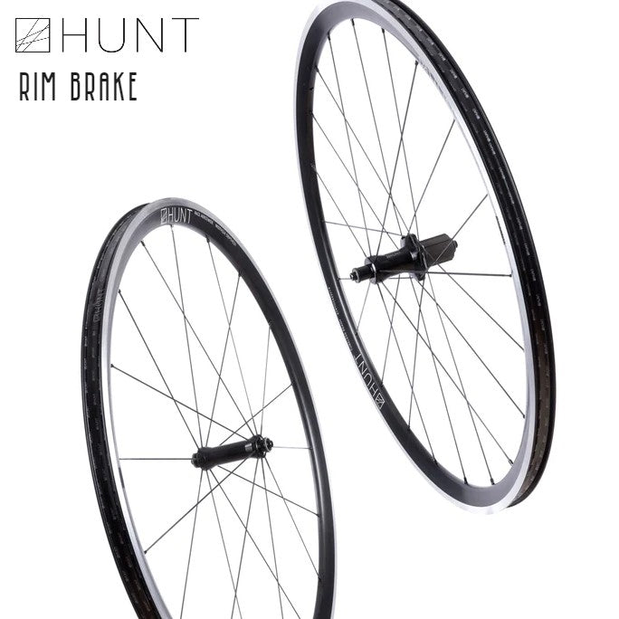 HUNT Race Aero Wide Alloy RIM Brake Wheelset QR 1496 grams