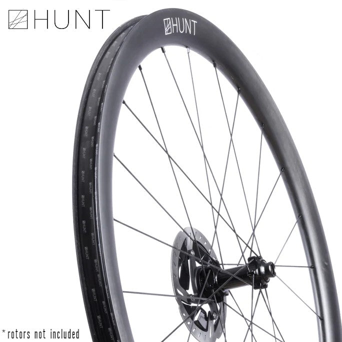 HUNT 40 Carbon Gravel Race Disc Hookless Wheelset TA 1383 grams