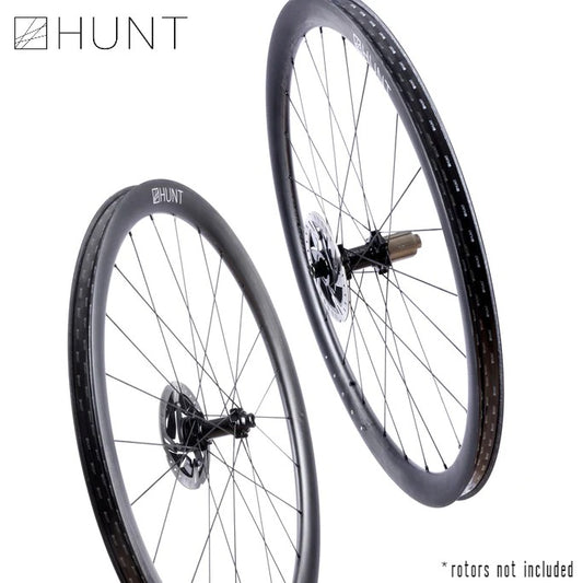 HUNT 40 Carbon Gravel Race Disc Hookless Wheelset TA 1383 grams