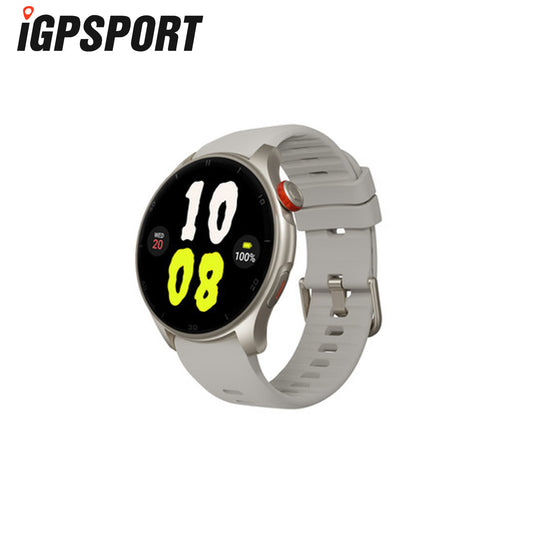 iGPSport LW10 Smart Watch Optical Heart Rate Monitor w/ AMOLED Screen - Titanium Silver