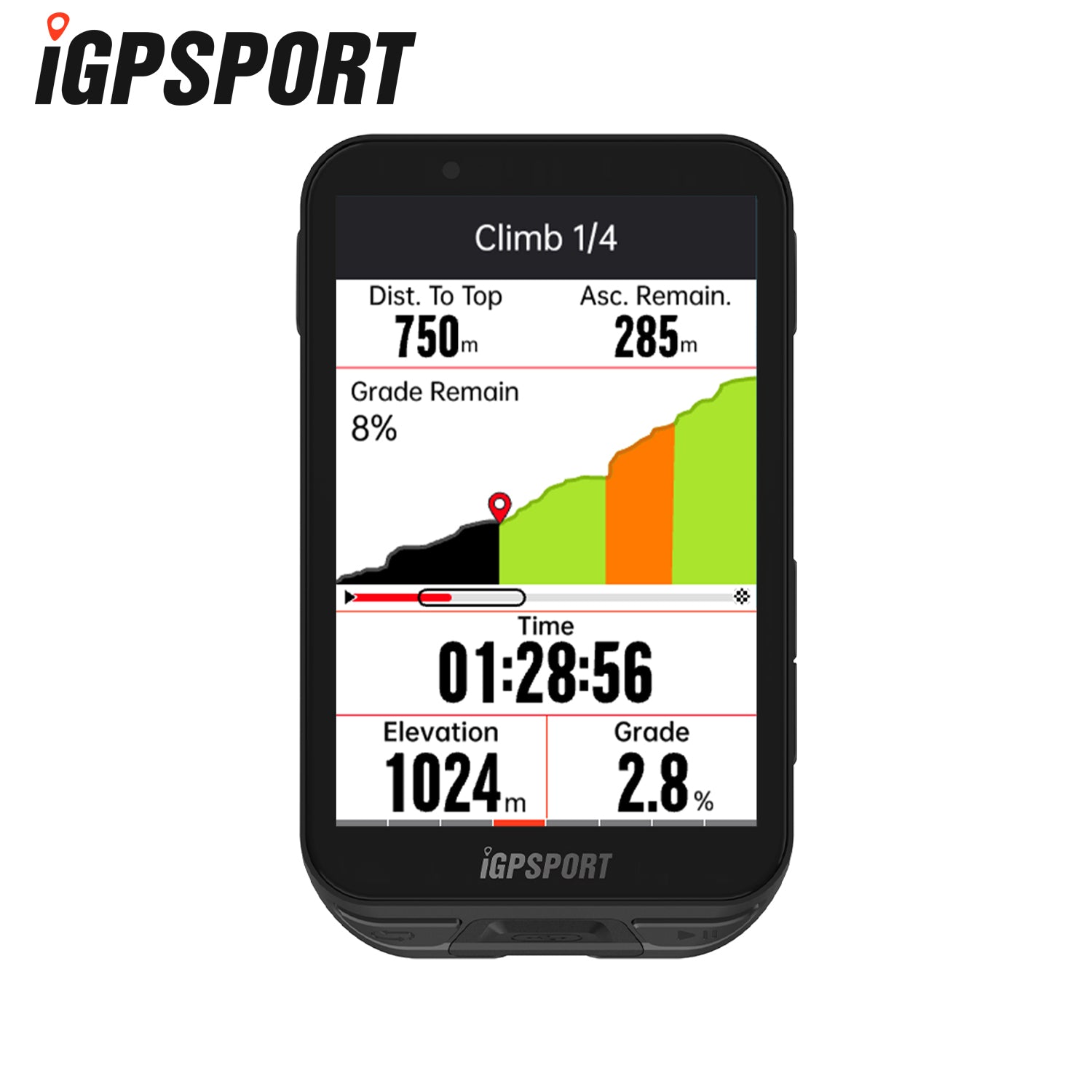 Ciclocomputer GPS IGPSPORT IGS800 – Schermo Touch 3.5 Pollici, Batteria 45h, Mappe Offline 32GB, Navigazione Automatica E Pianificazione Salite