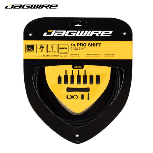 Jagwire 1x PRO Shift Cable Kit Set for Road / MTB / SRAM / Shimano - Stealth Black