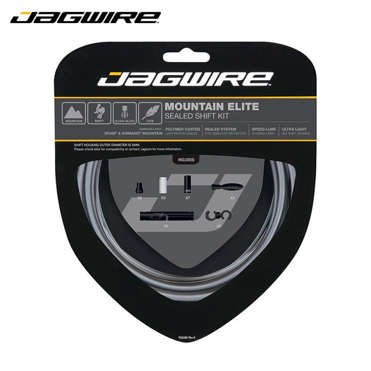 Jagwire Mountain Elite Sealed Shift Cable Kit Pair (2x) for MTB SRAM / Shimano - Black