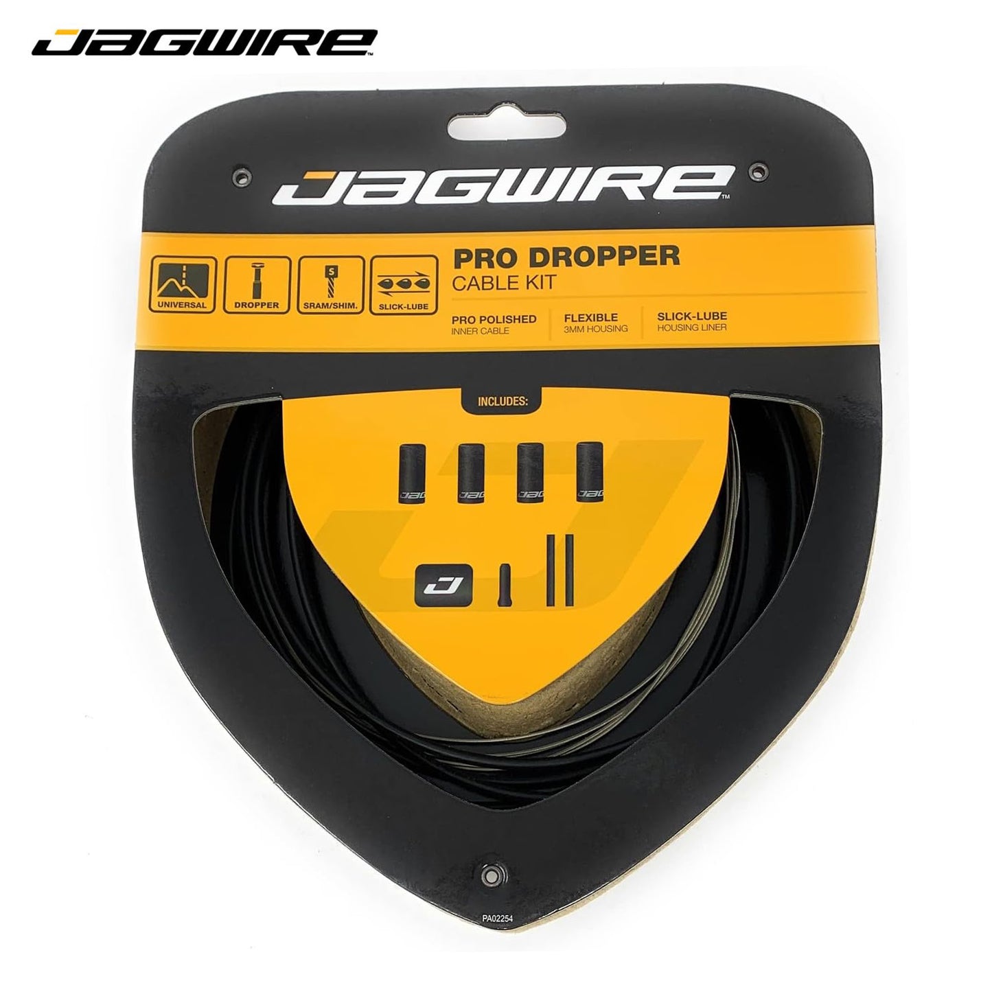 Jagwire Pro Dropper Cable Kit Set for SRAM / Shimano / Road & MTB - Black (PCK601)