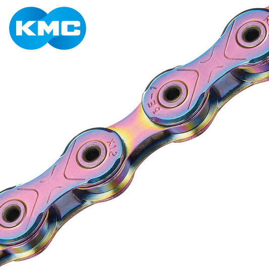 KMC X12L Waxed (Lightweight) 12-Speed MTB Bike Chain - Aurora Pink