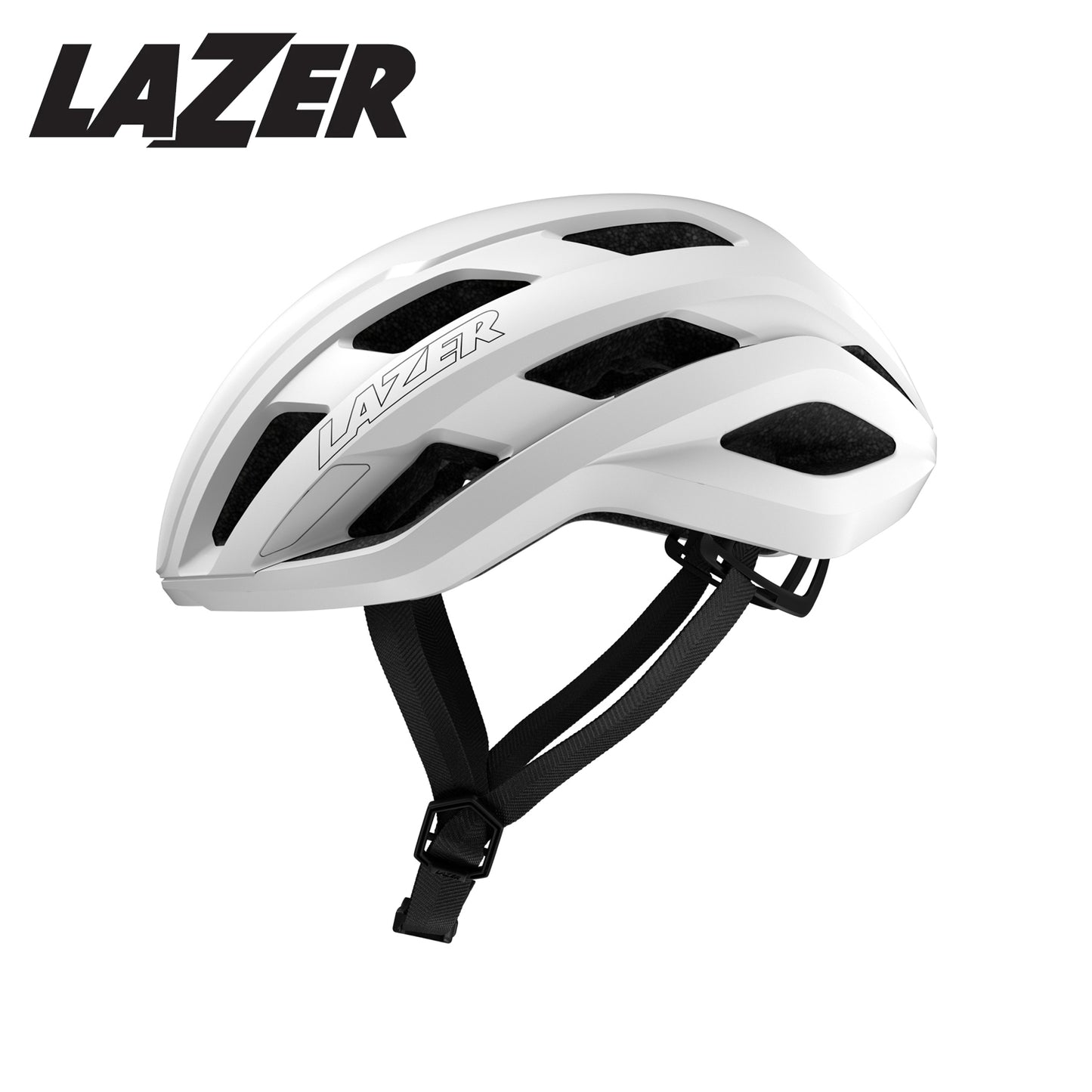 Lazer Strada KinetiCore Road Bike Helmet - Full Matte White