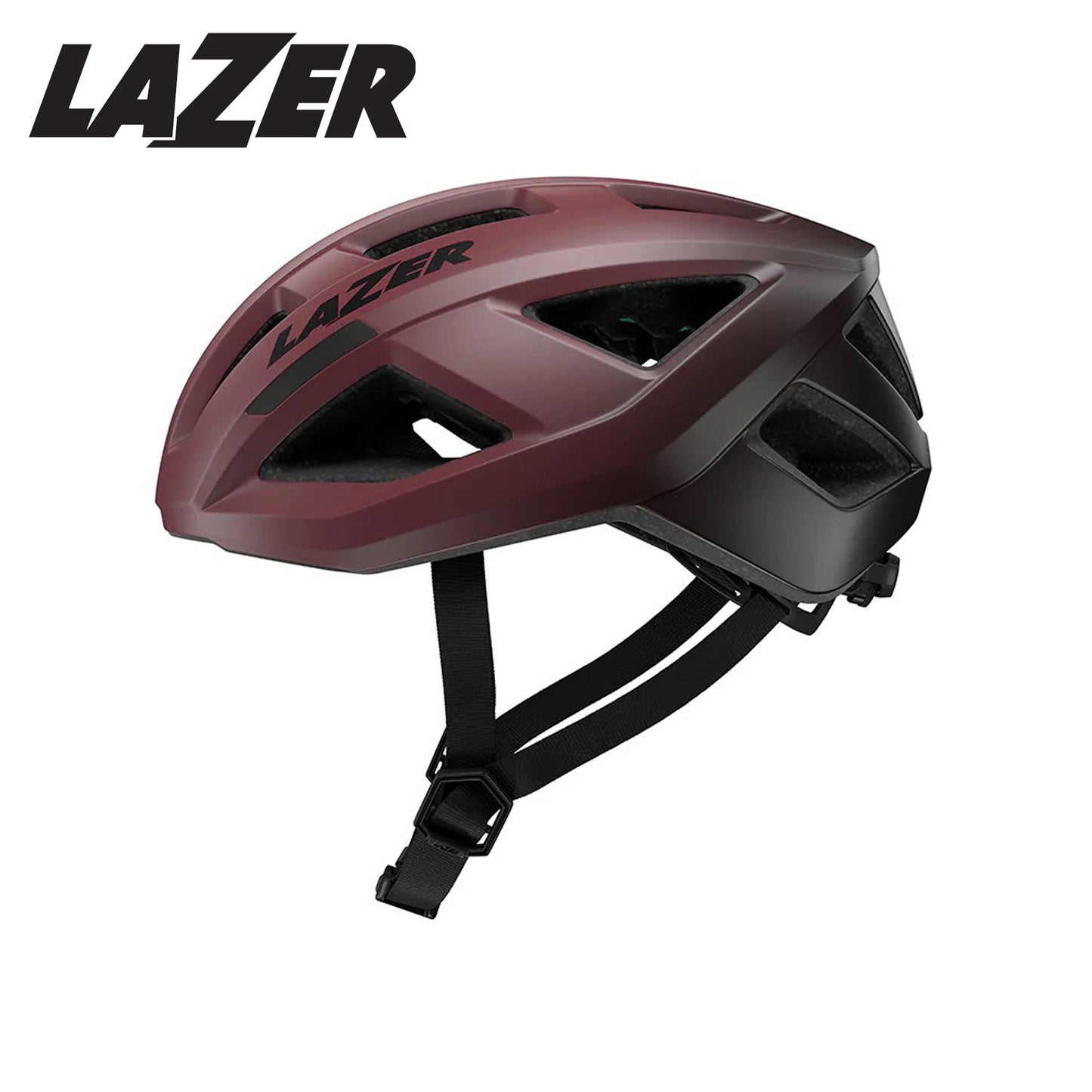 Lazer Tonic KinetiCore Road Bike Helmet - Matte Cosmic Berry Black