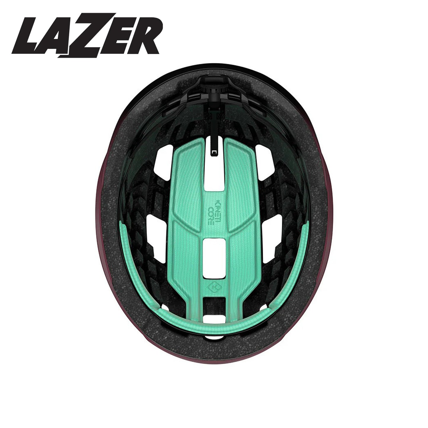 Lazer Tonic KinetiCore Road Bike Helmet - Matte Cosmic Berry Black