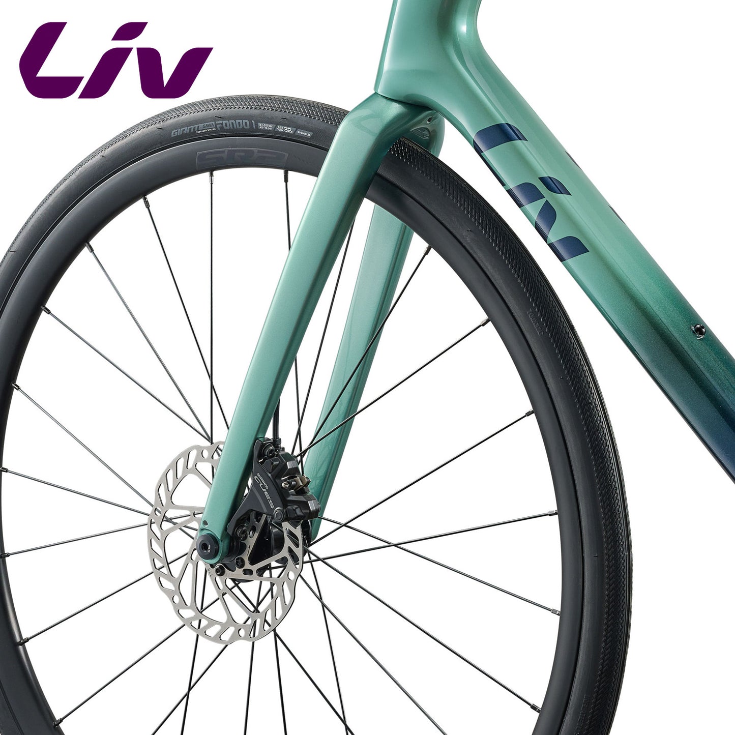 Liv Avail Advanced 3 Advanced-Grade Composite Road, Endurance Bike Shimano Cues - Seafoam Cosmo Navy