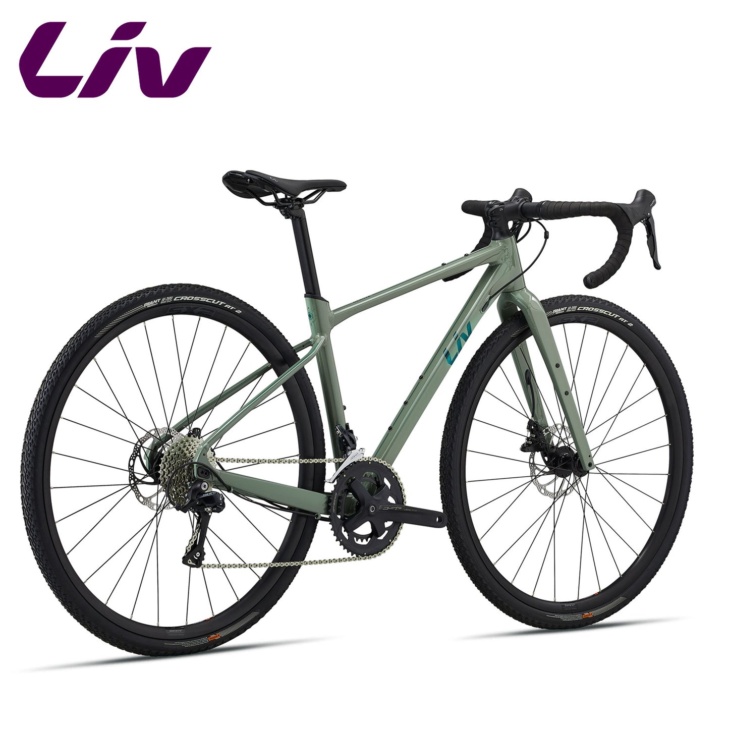 Liv Devote 2 ALUXX-Grade Aluminium Gravel Bike Shimano Sora - Shale Green