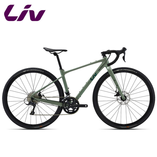 Liv Devote 2 ALUXX-Grade Aluminium Gravel Bike Shimano Sora - Shale Green