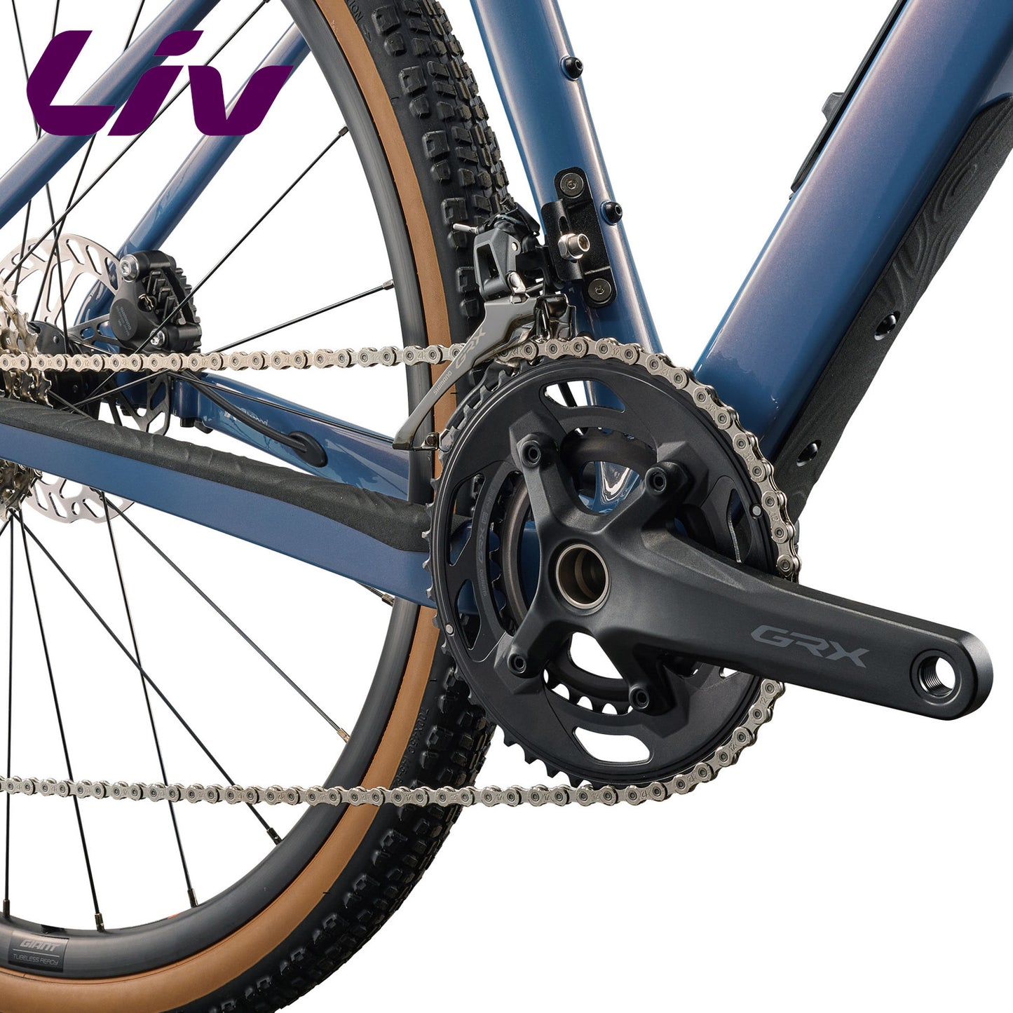 Liv Devote Advanced 2 Advanced-Grade Composite Gravel Bike Shimano GRX - Lunar Eclipse