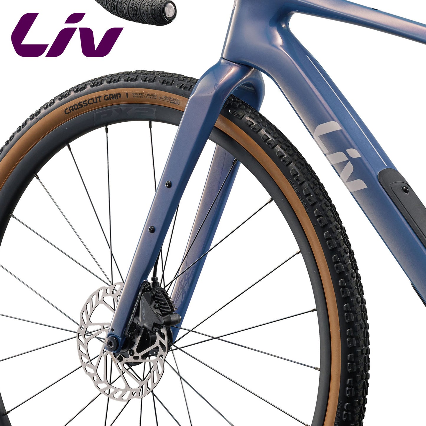 Liv Devote Advanced 2 Advanced-Grade Composite Gravel Bike Shimano GRX - Lunar Eclipse