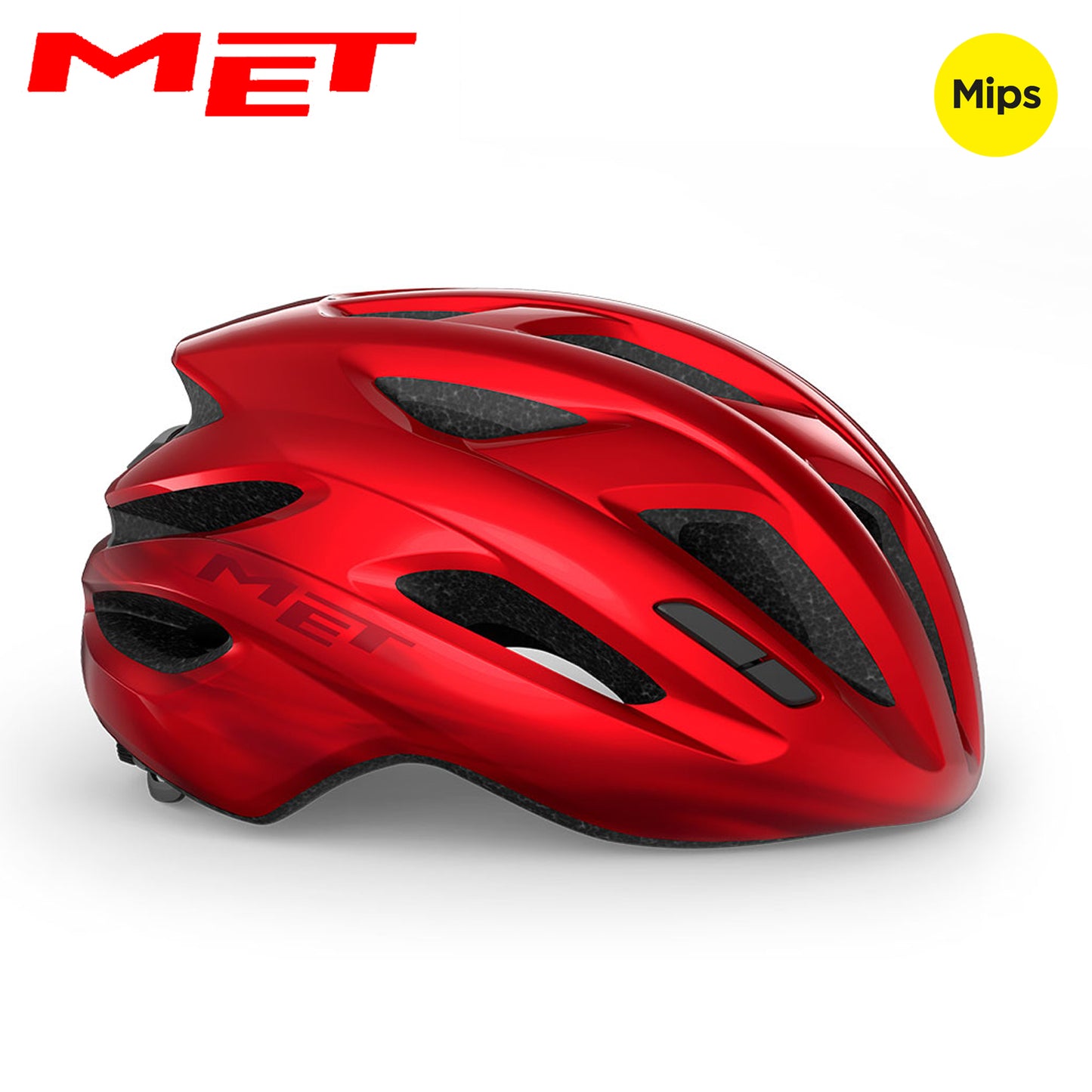 MET Idolo MIPS Road Bike Helmet - Red Metallic | Glossy