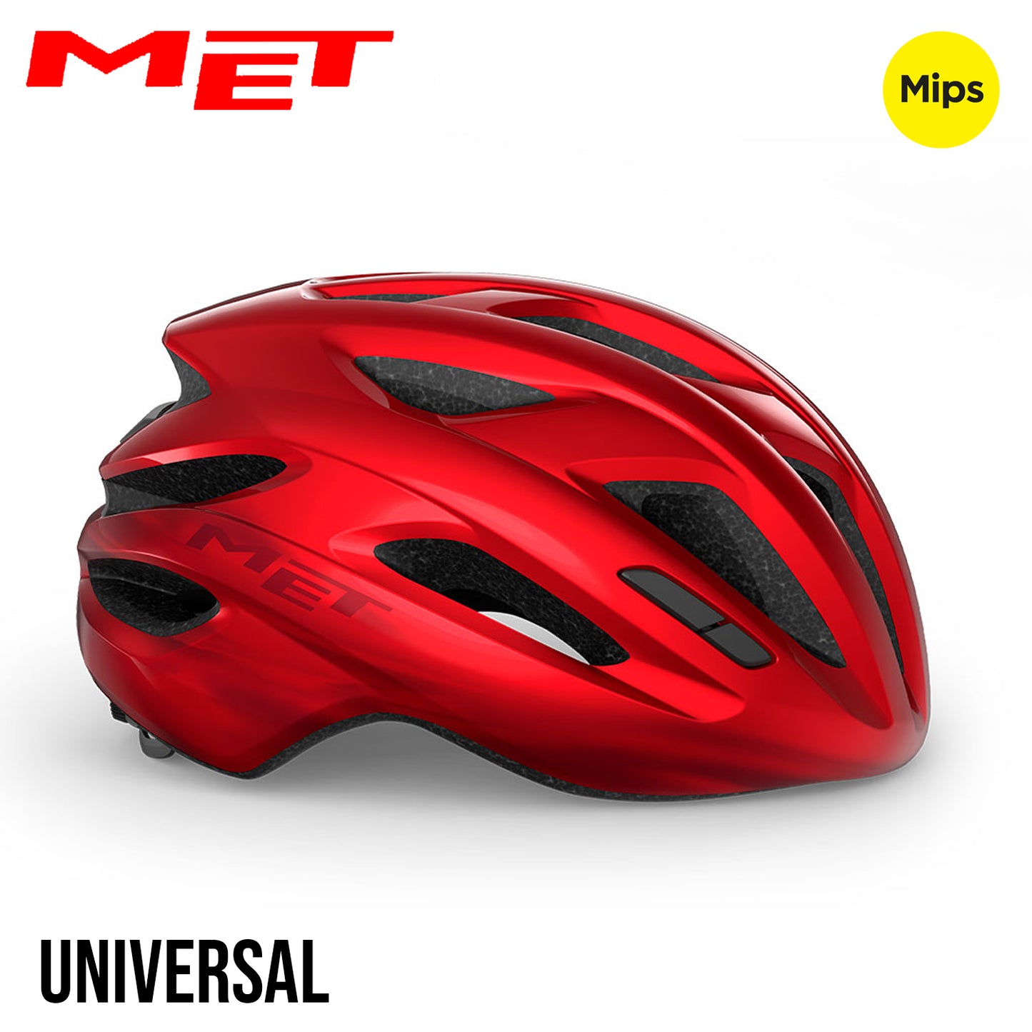 MET Idolo MIPS Road Bike Helmet - Red Metallic | Glossy