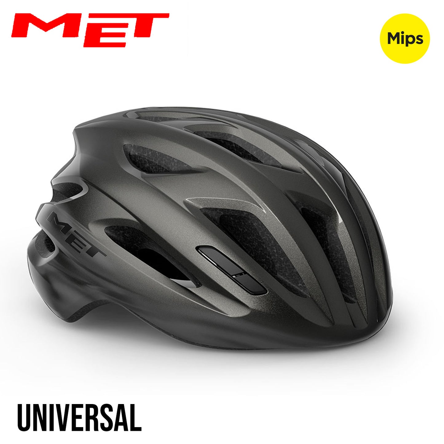 MET Idolo MIPS Road Bike Helmet - Titanium | Glossy