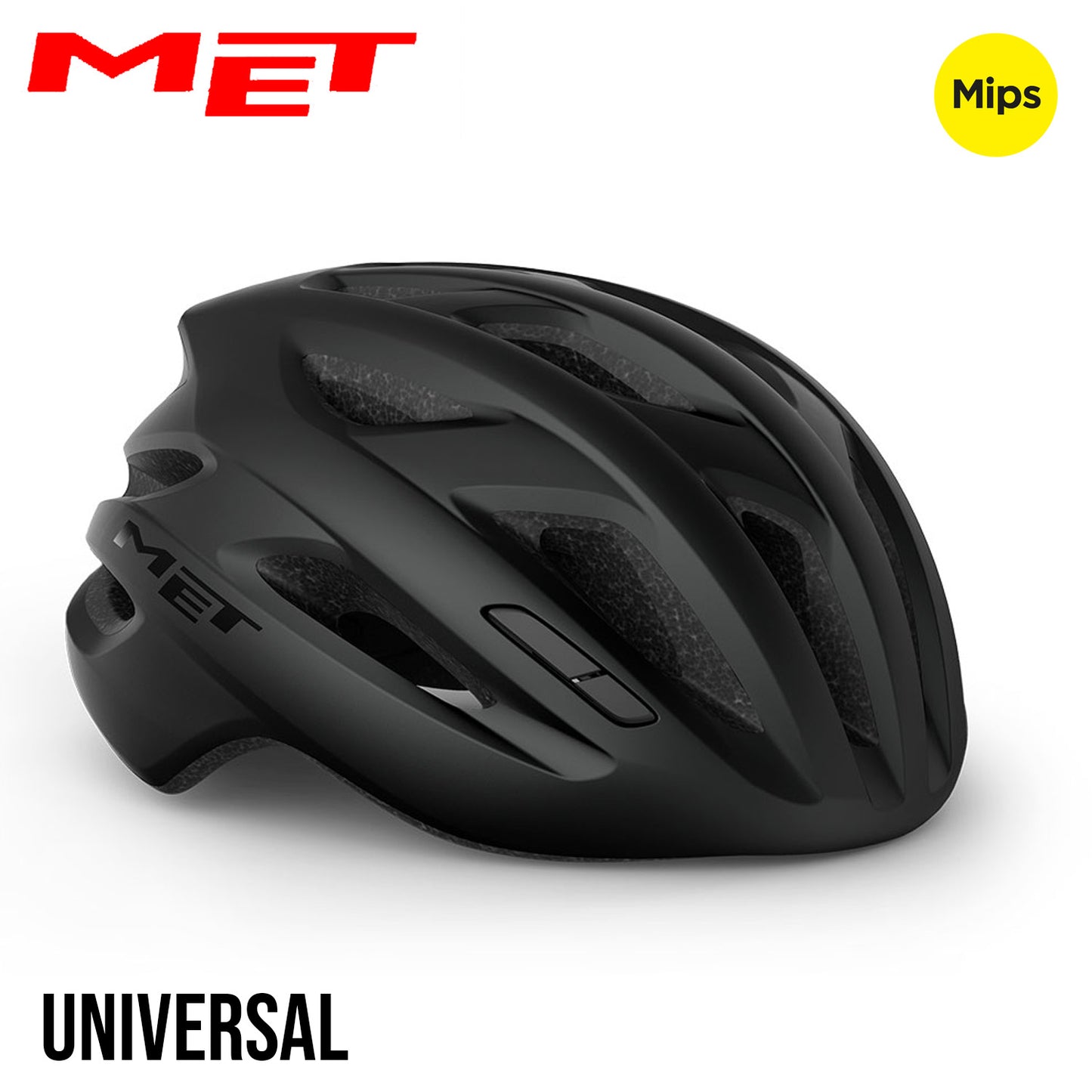 MET Idolo MIPS Road Bike Helmet - Black | Matte