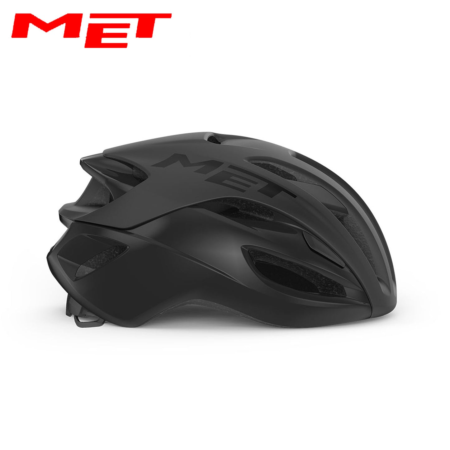 MET Rivale MIPS Road Bike Helmet - Black | Matte Glossy