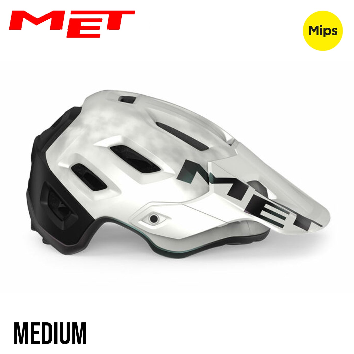 MET Roam MIPS MTB Bike Helmet - White Iridescent | Matte