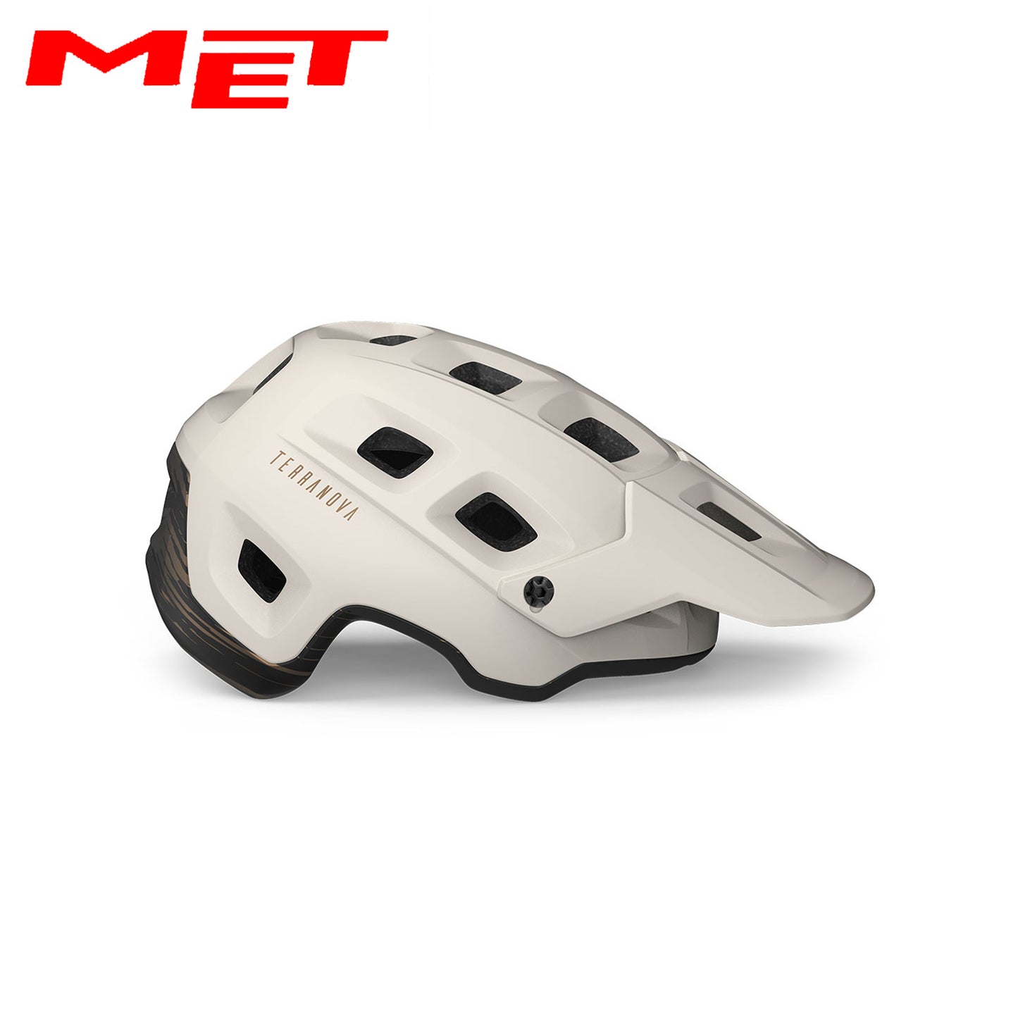 MET Terranova MIPS MTB Bike Helmet - Off-White Bronze | Matte