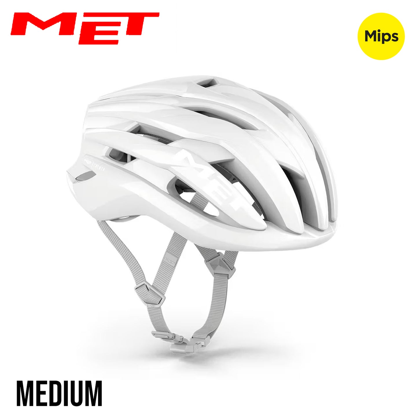 MET Trenta Absolute White Ltd. Ed. MIPS Road Bike Helmet - Absolute White | Glossy