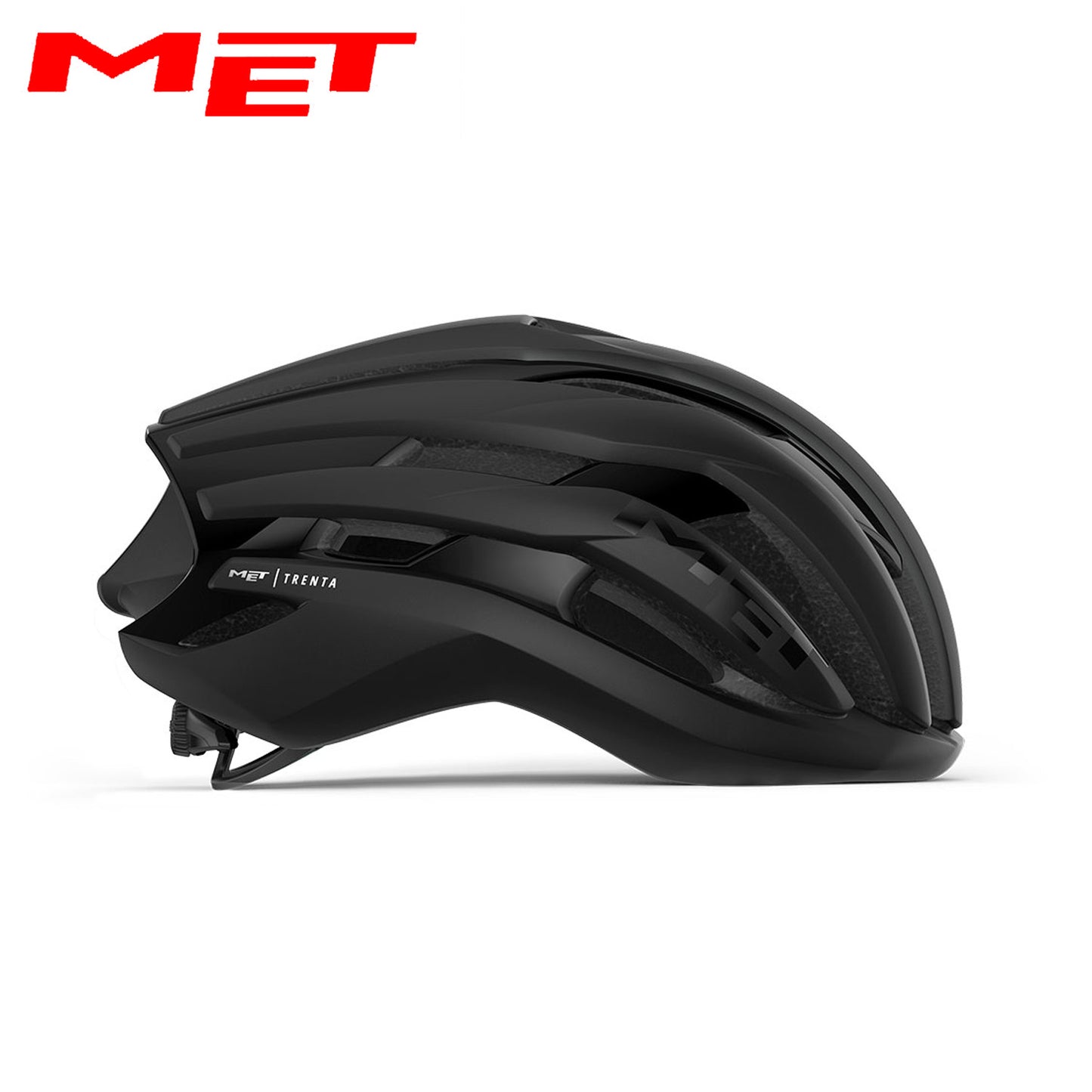 MET Trenta MIPS Road Bike Helmet - Black | Matte Glossy