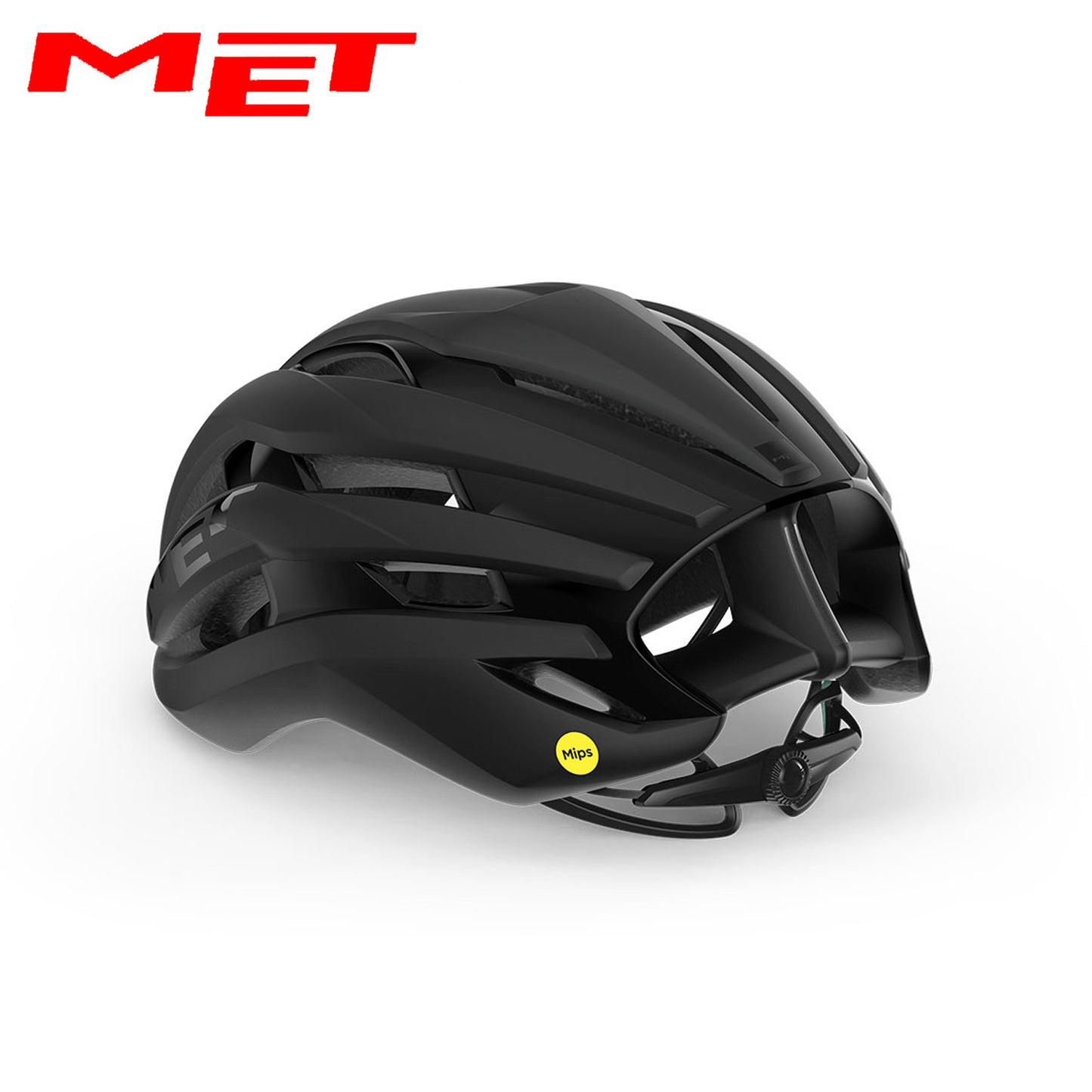 MET Trenta MIPS Road Bike Helmet - Black | Matte Glossy