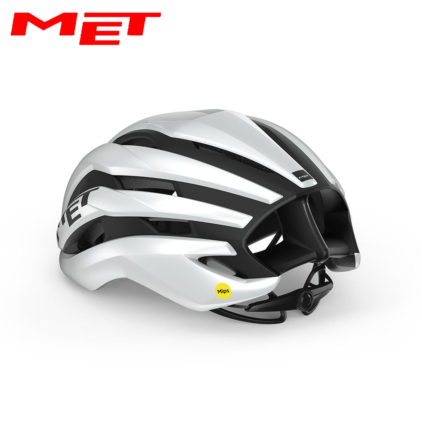 MET Trenta MIPS Road Bike Helmet - White Black | Matte Glossy