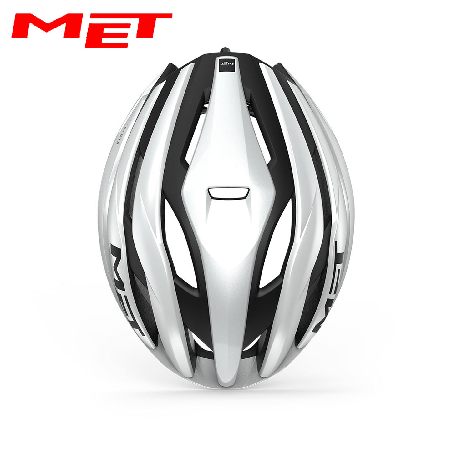 MET Trenta MIPS Road Bike Helmet - White Black | Matte Glossy