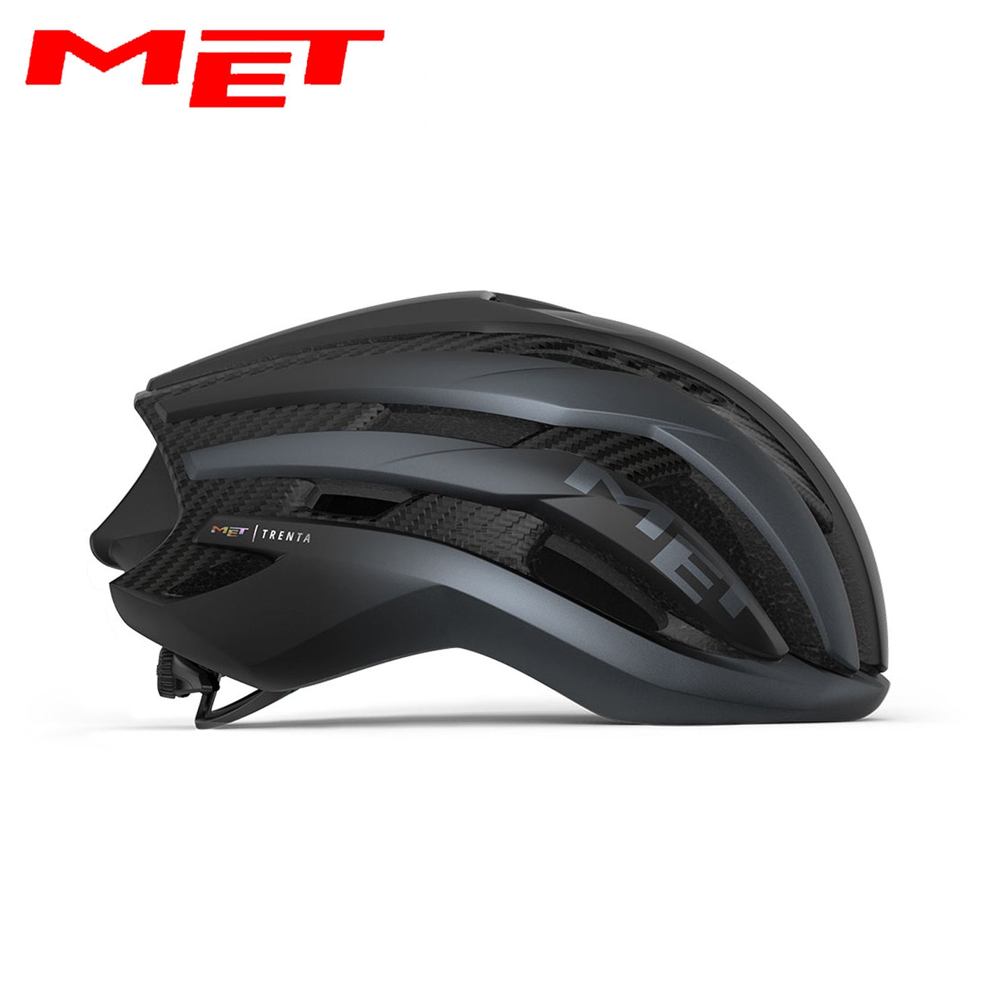 MET Trenta 3K Carbon MIPS Road, Gravel, Cross Country Bike Helmet - Black | Matte