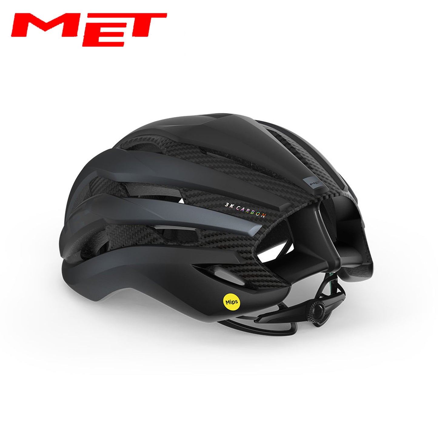 MET Trenta 3K Carbon MIPS Road, Gravel, Cross Country Bike Helmet - Black | Matte