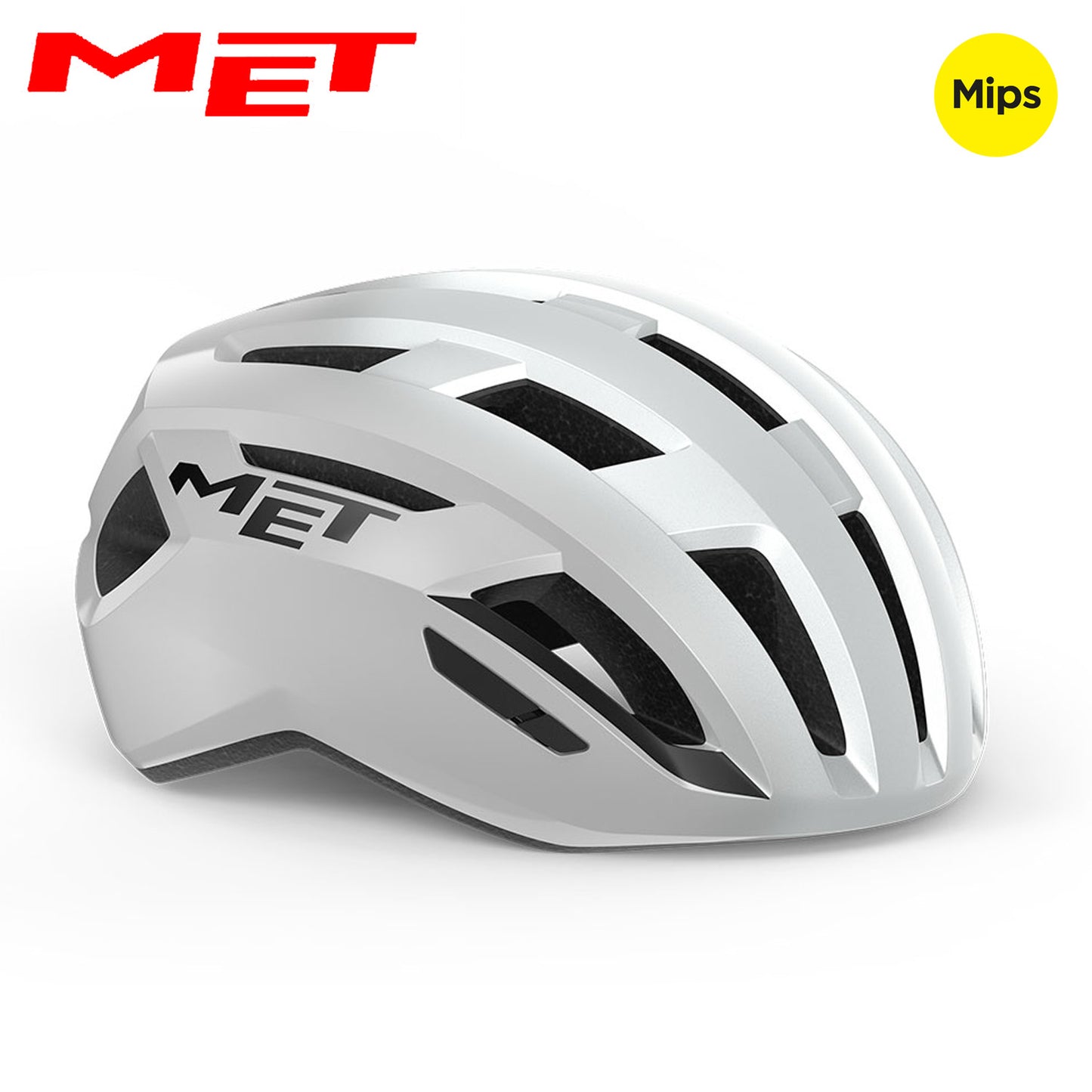 MET Vinci MIPS Road Essential Bike Helmet - White | Glossy