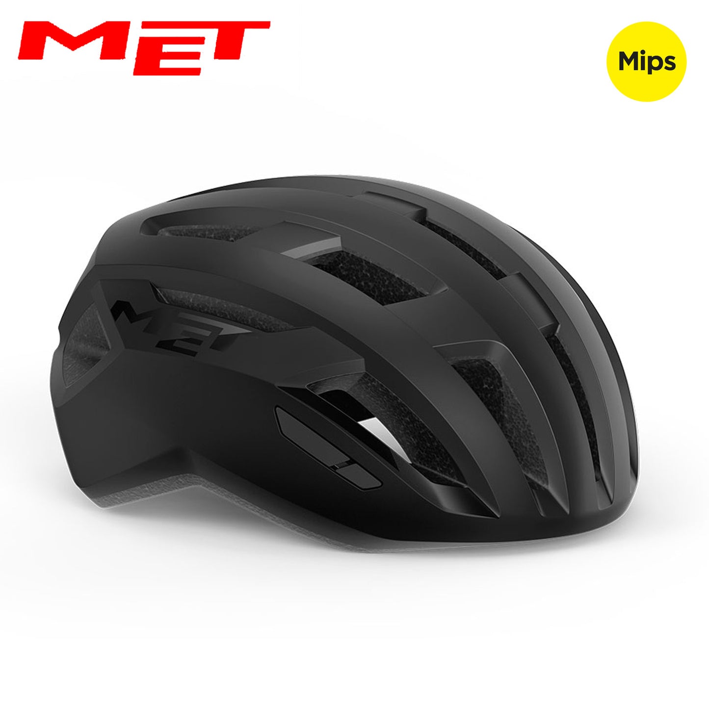 MET Vinci MIPS Road Essential Bike Helmet - Black | Matte