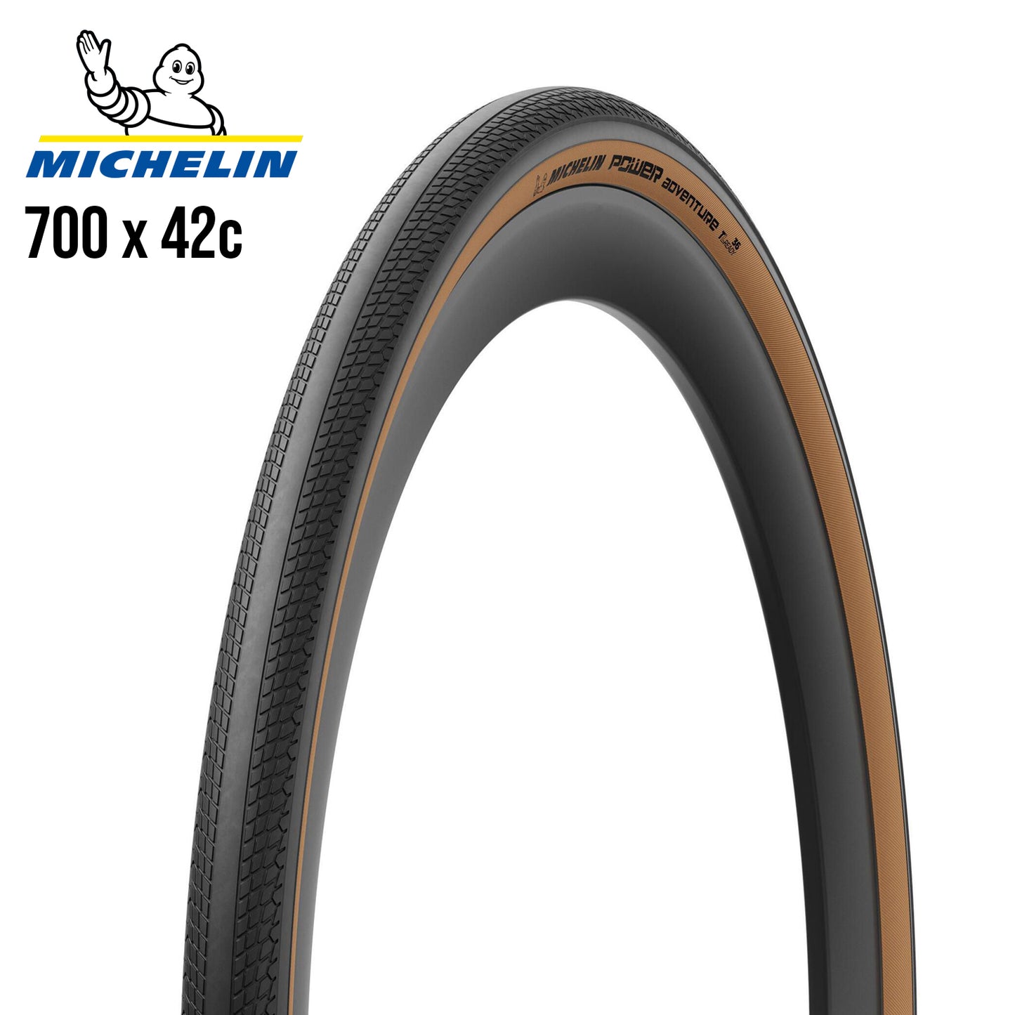 Michelin Power Adventure Competition Line TLR Bike Tire - Tan