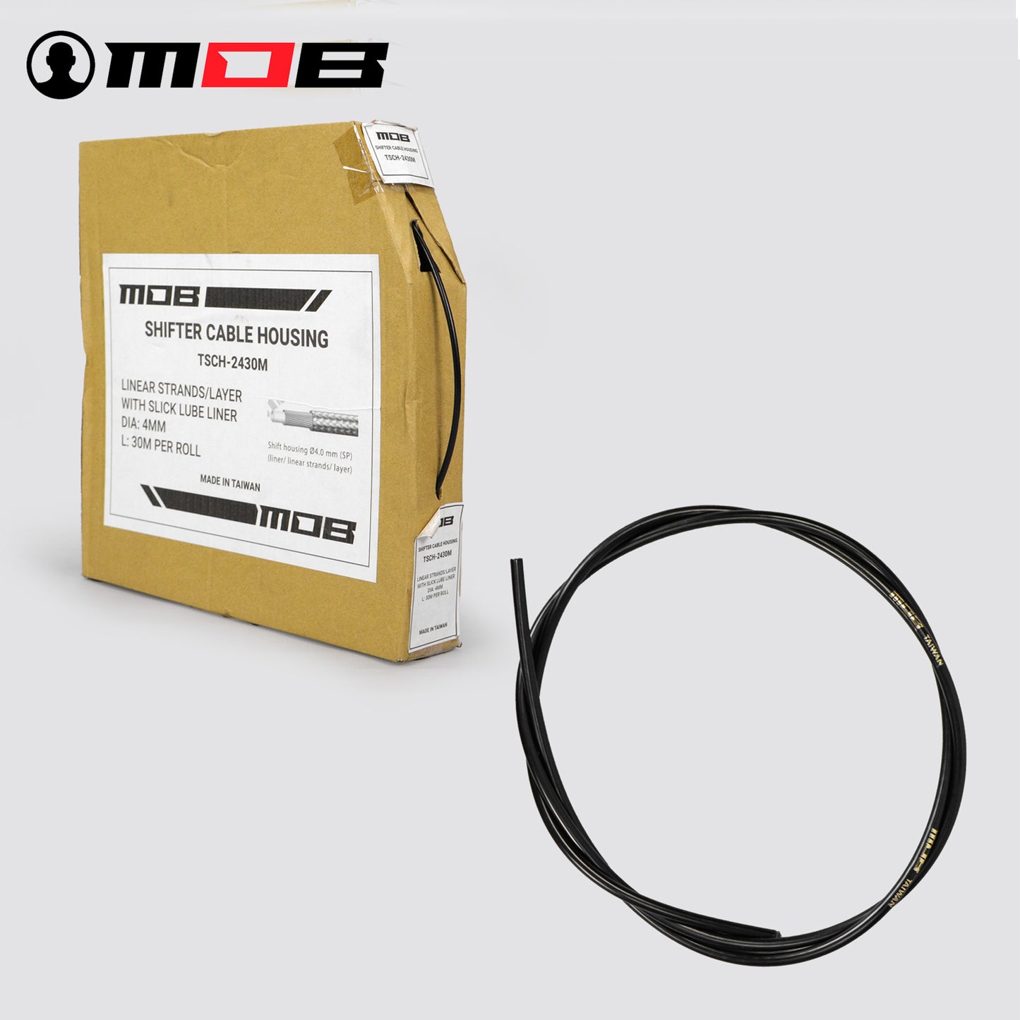 MOB TSCH-2430M Shifter Cable Housing - Black
