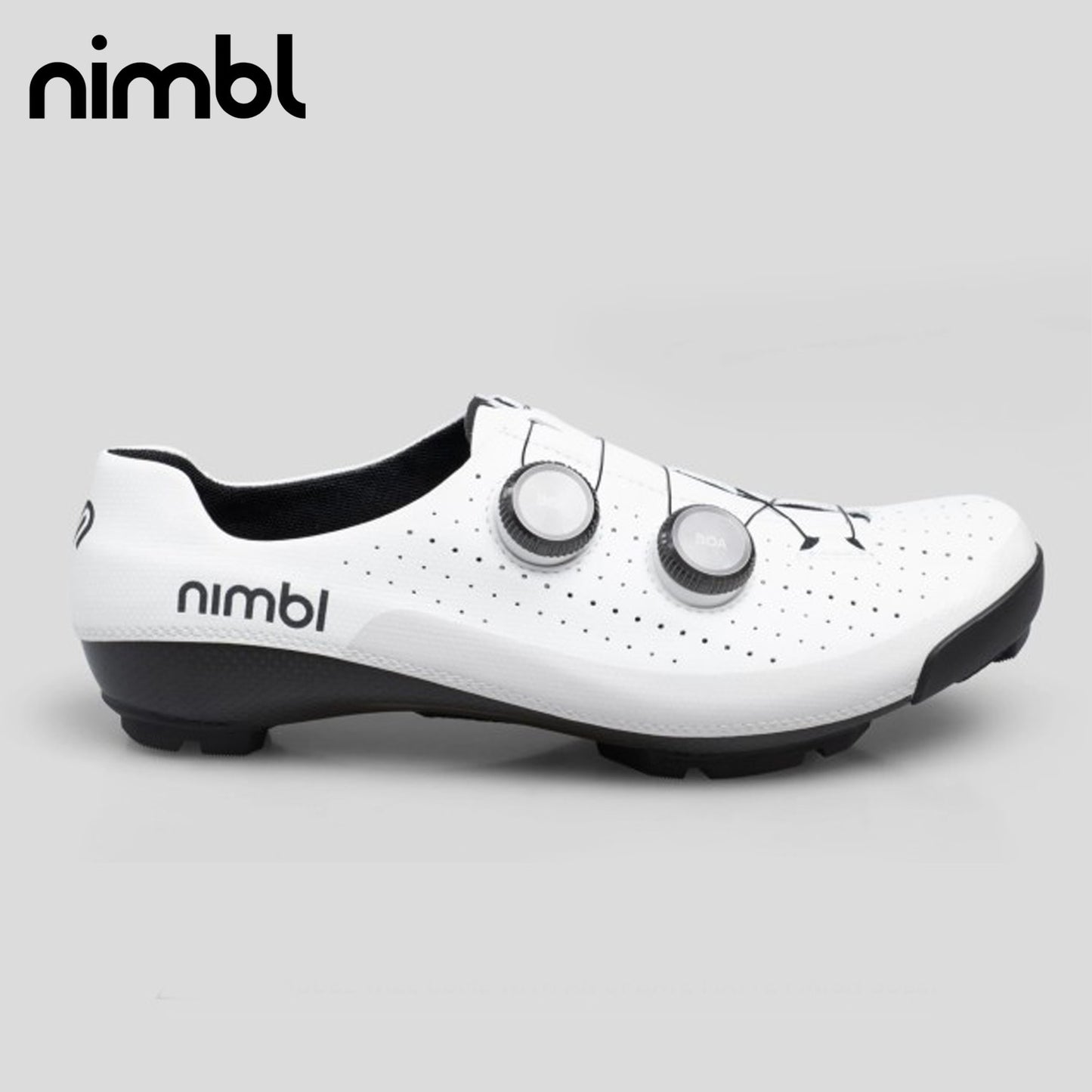 Nimbl Urano Gravel Monocoque Carbon / BOA Li2 Cycling Shoes - White