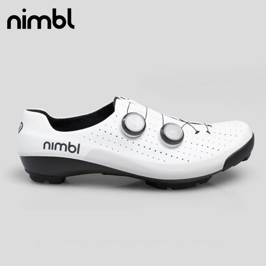 Nimbl Urano Gravel Monocoque Carbon / BOA Li2 Cycling Shoes - White