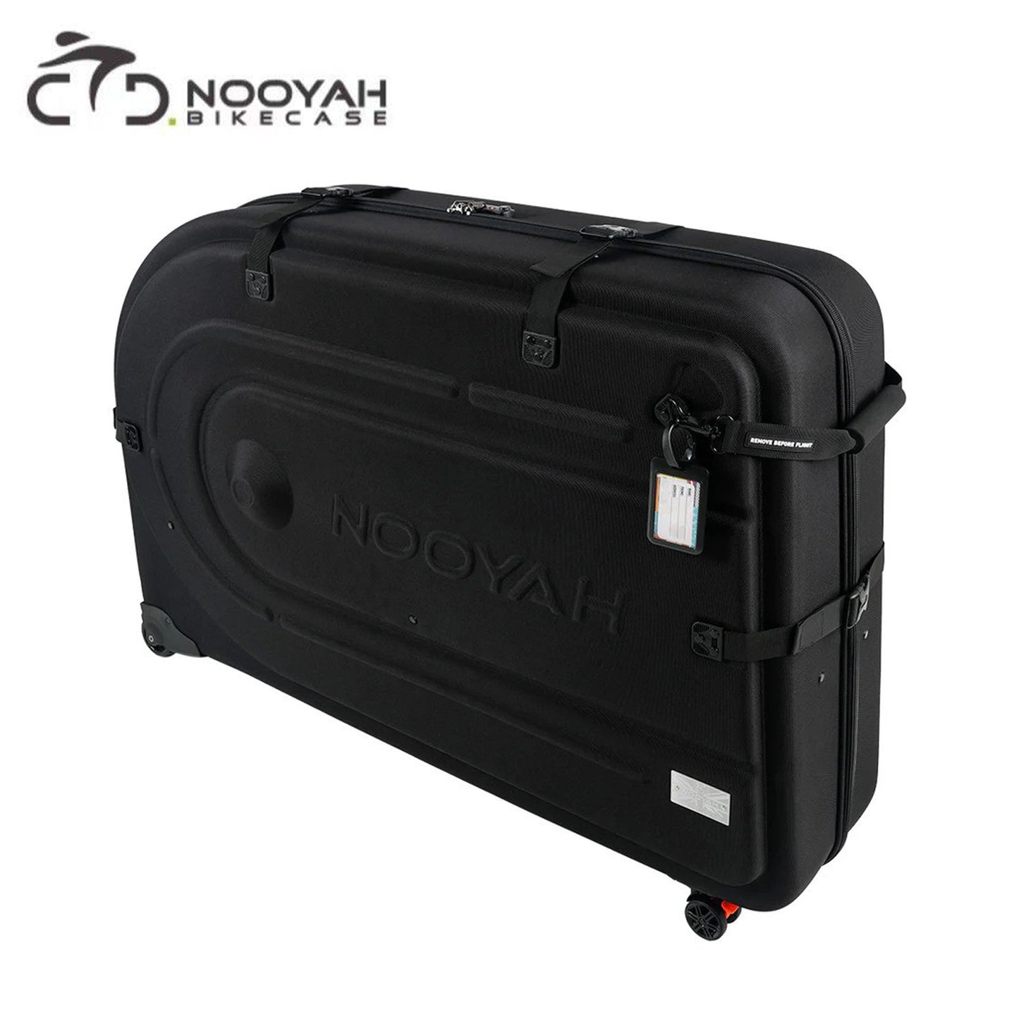 Nooyah BK004S EVA POD Bicycle Travel Hard Case w/ Wheels - Black