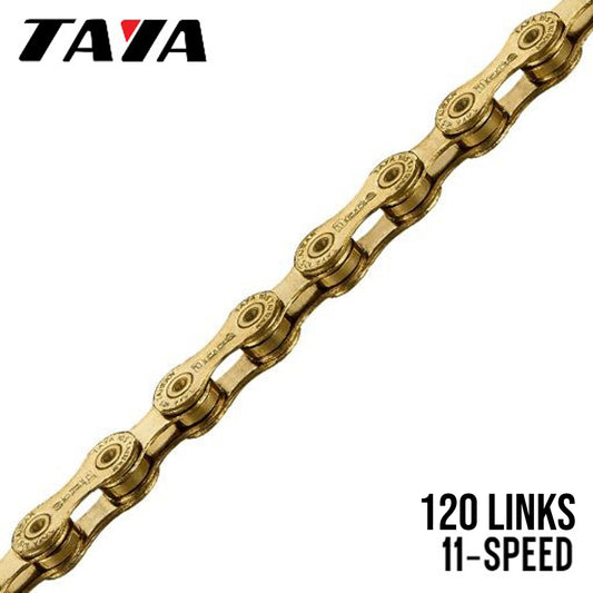 Taya ONZE-11 Bike Chain 11-Speed 120 Links - Gold