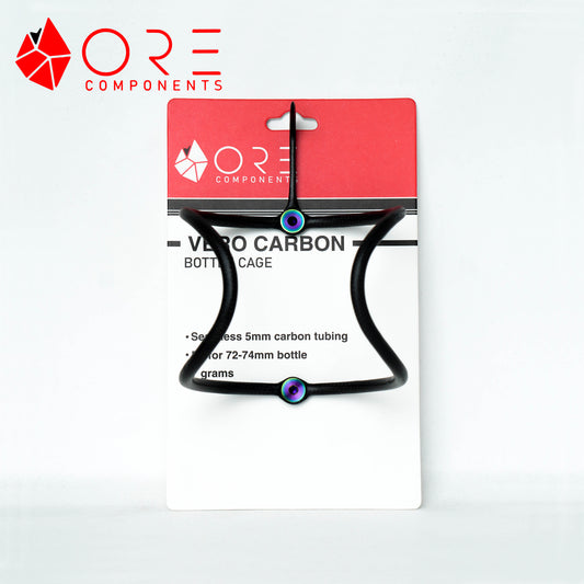 Ore Components Vero Carbon Bottle Cage - Black