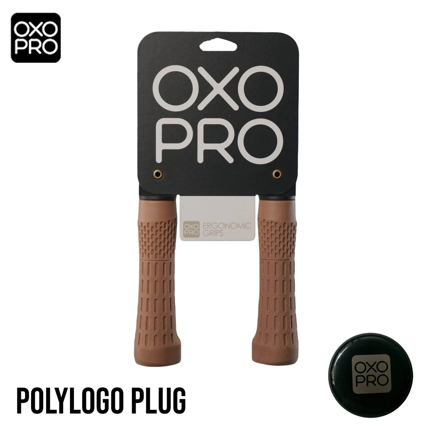 OXO-PRO OP2 Performance II 135mm MTB Lockable Bike Grips - Brown