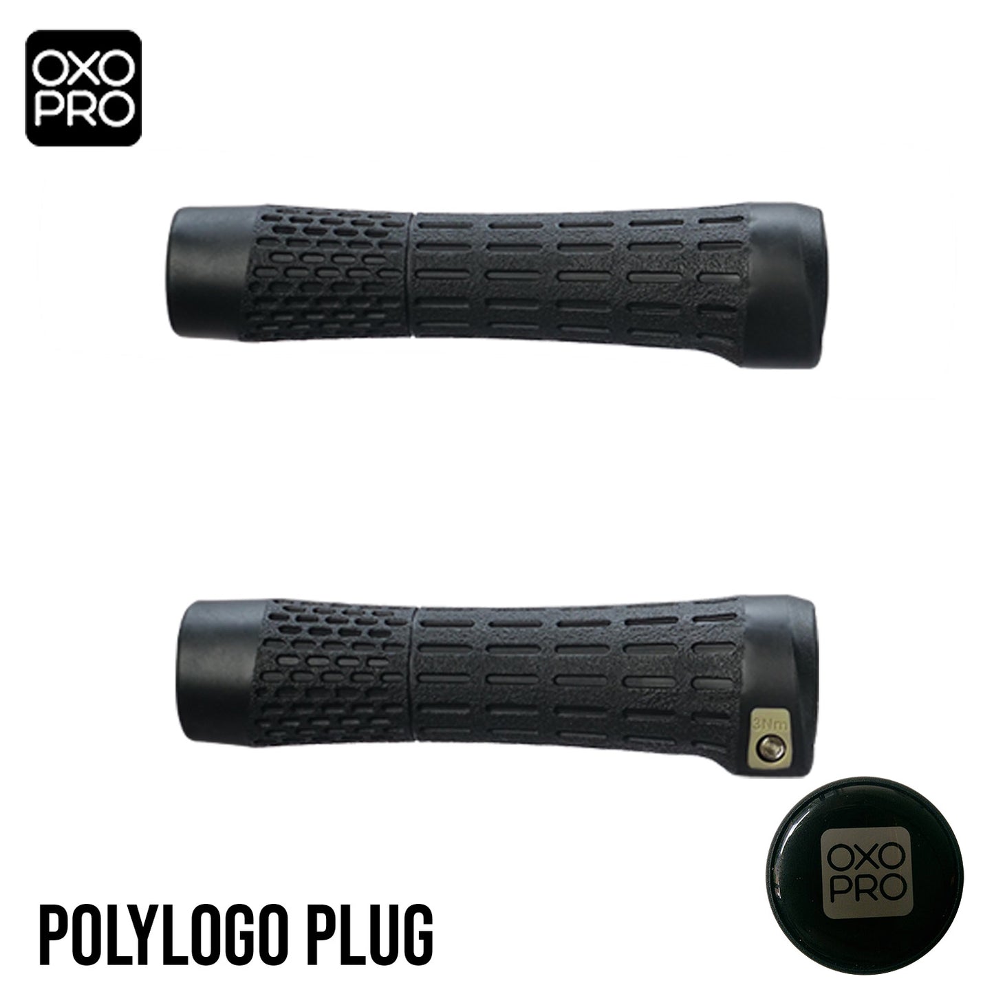 OXO-PRO OP2 Performance II 135mm MTB Lockable Bike Grips - Black