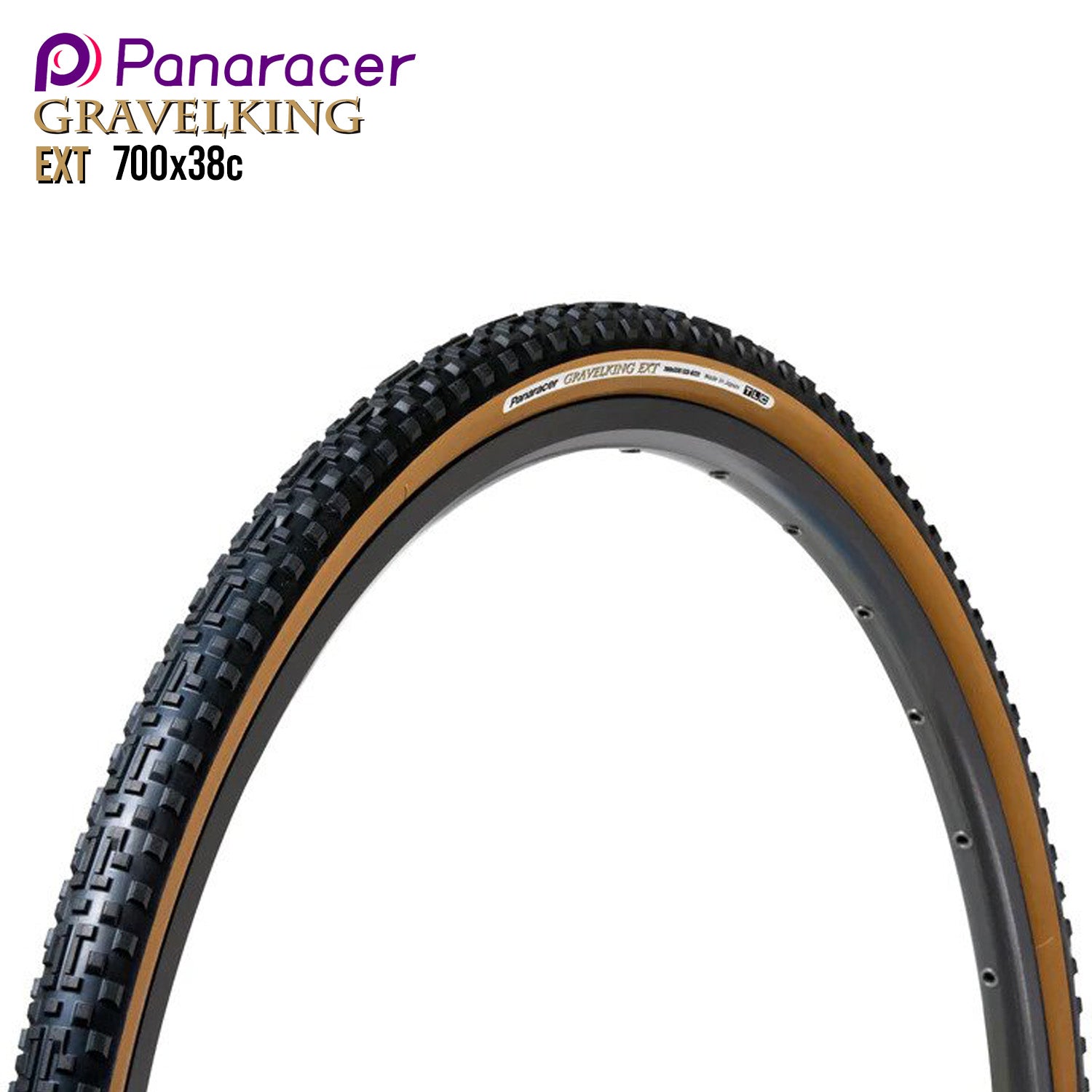 Tire　–　Supreme　Gravel　GravelKing　Panaracer　Folding　Ext　Tan　Bikes　PH