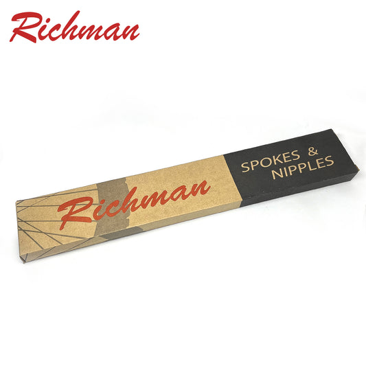 Richman Spokes Stainless / Brass Nipples - Set of 72pcs - Black Matte