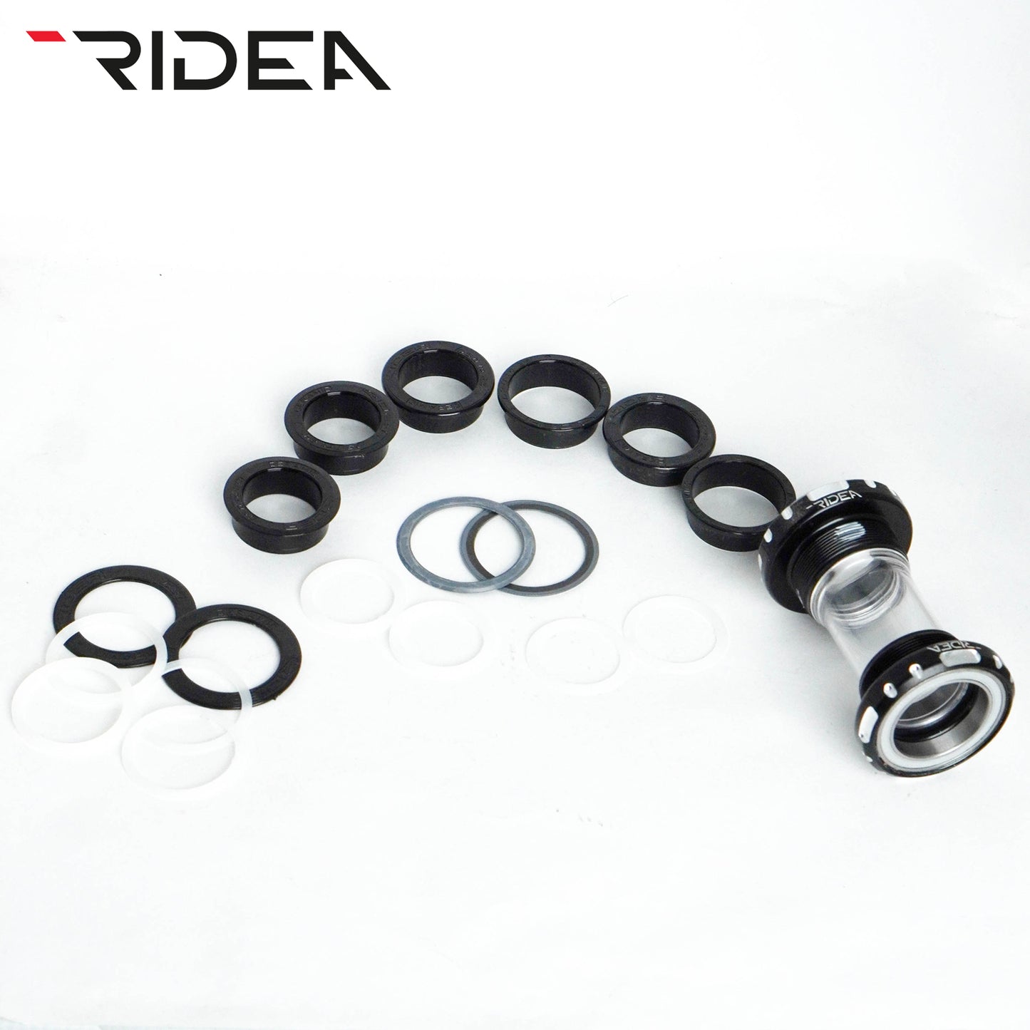 RIDEA Alloy Threaded Bottom Bracket - Black